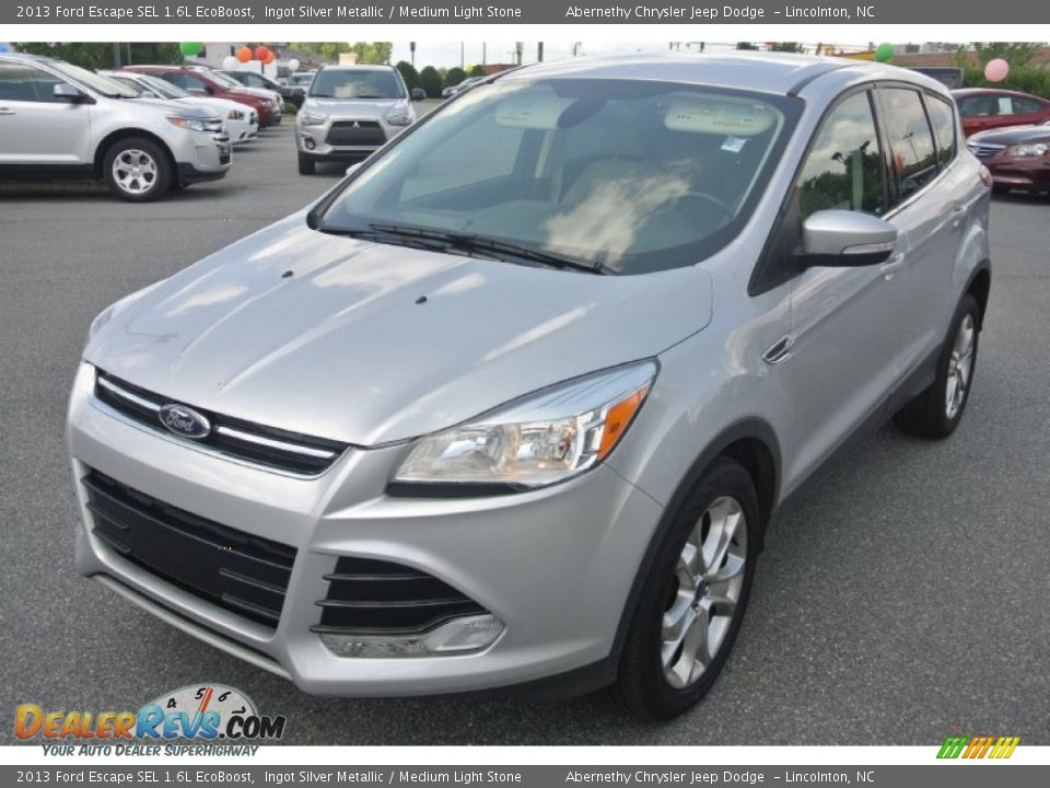 2013 Ford Escape SEL 1.6L EcoBoost Ingot Silver Metallic / Medium Light Stone Photo #1