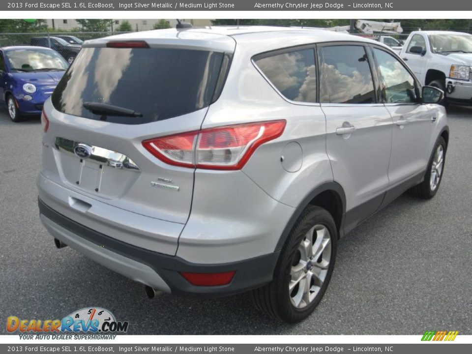 2013 Ford Escape SEL 1.6L EcoBoost Ingot Silver Metallic / Medium Light Stone Photo #4