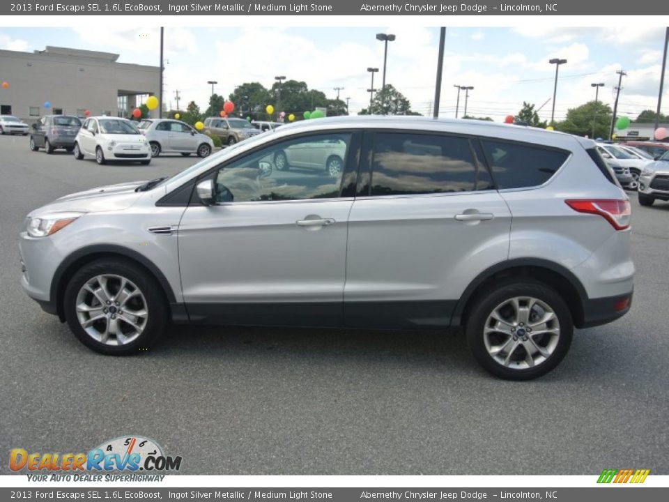 2013 Ford Escape SEL 1.6L EcoBoost Ingot Silver Metallic / Medium Light Stone Photo #6