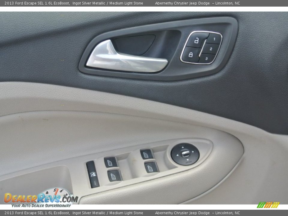 2013 Ford Escape SEL 1.6L EcoBoost Ingot Silver Metallic / Medium Light Stone Photo #11