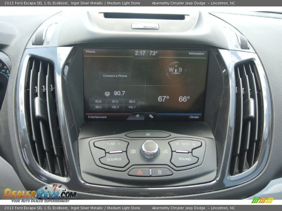 2013 Ford Escape SEL 1.6L EcoBoost Ingot Silver Metallic / Medium Light Stone Photo #16
