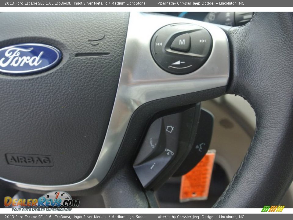 2013 Ford Escape SEL 1.6L EcoBoost Ingot Silver Metallic / Medium Light Stone Photo #18