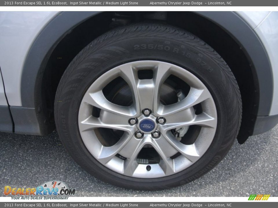 2013 Ford Escape SEL 1.6L EcoBoost Ingot Silver Metallic / Medium Light Stone Photo #24