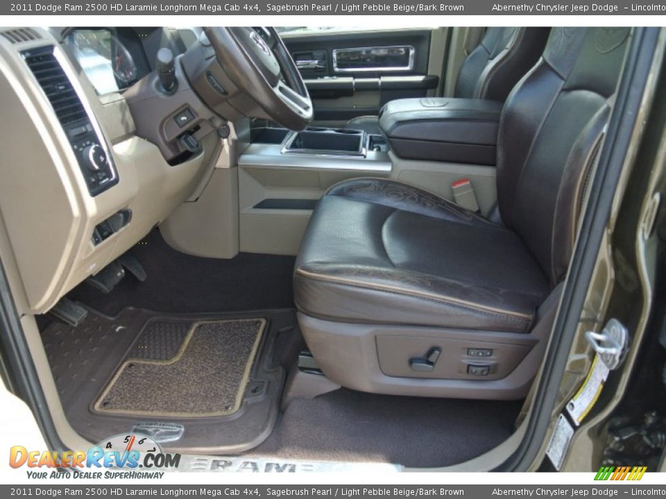 2011 Dodge Ram 2500 HD Laramie Longhorn Mega Cab 4x4 Sagebrush Pearl / Light Pebble Beige/Bark Brown Photo #9