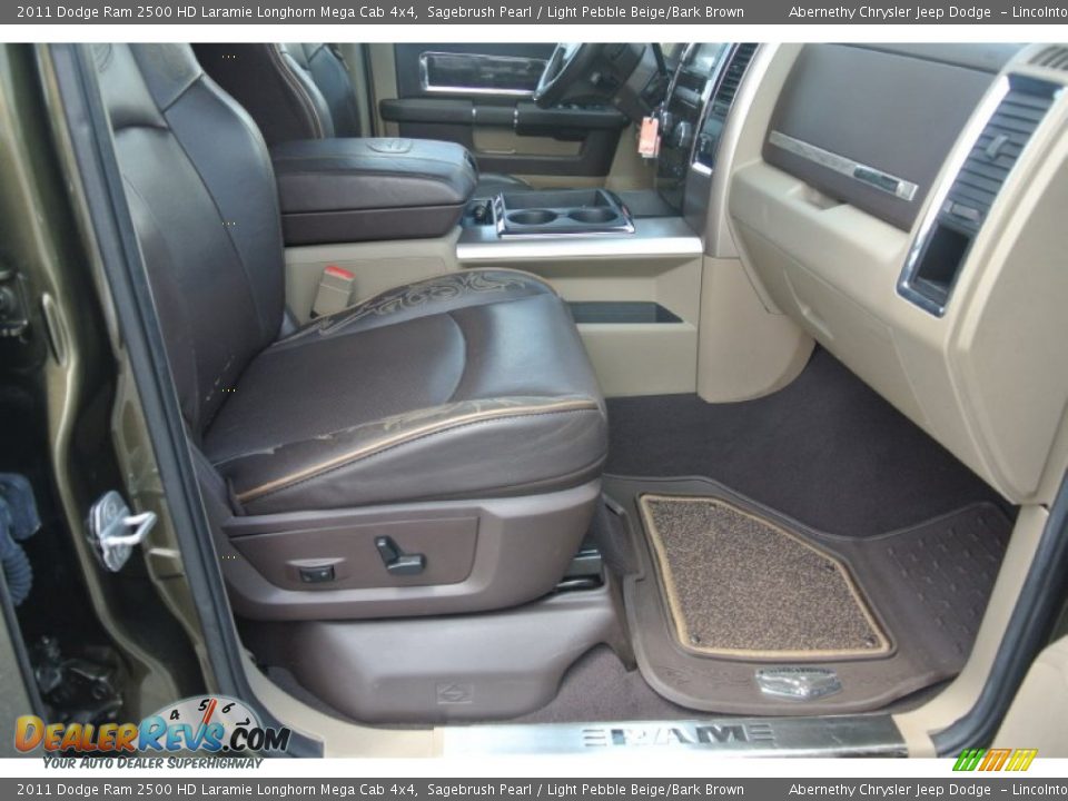 2011 Dodge Ram 2500 HD Laramie Longhorn Mega Cab 4x4 Sagebrush Pearl / Light Pebble Beige/Bark Brown Photo #24