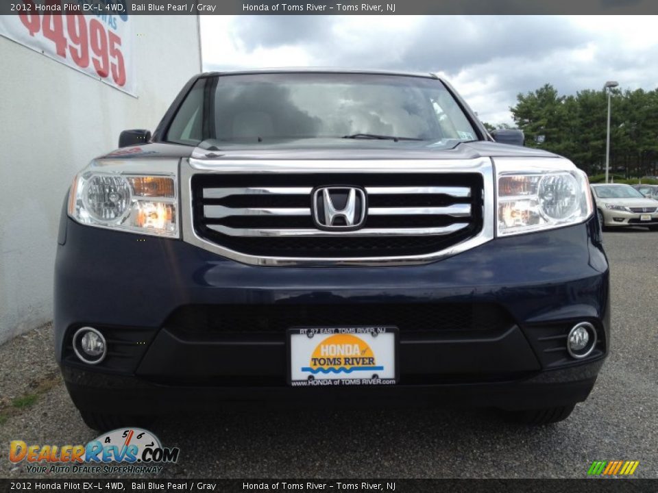2012 Honda Pilot EX-L 4WD Bali Blue Pearl / Gray Photo #4