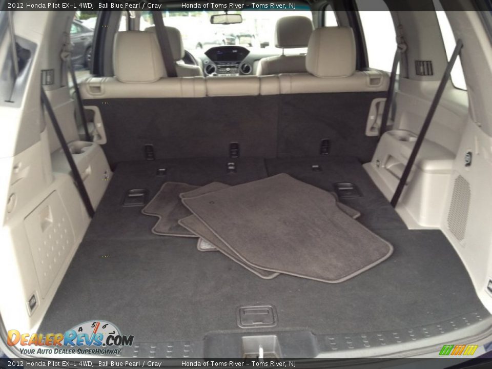 2012 Honda Pilot EX-L 4WD Bali Blue Pearl / Gray Photo #9