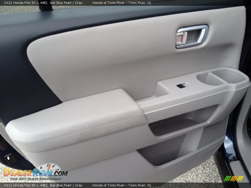 2012 Honda Pilot EX-L 4WD Bali Blue Pearl / Gray Photo #10