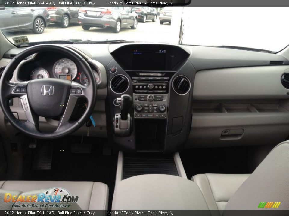 2012 Honda Pilot EX-L 4WD Bali Blue Pearl / Gray Photo #13