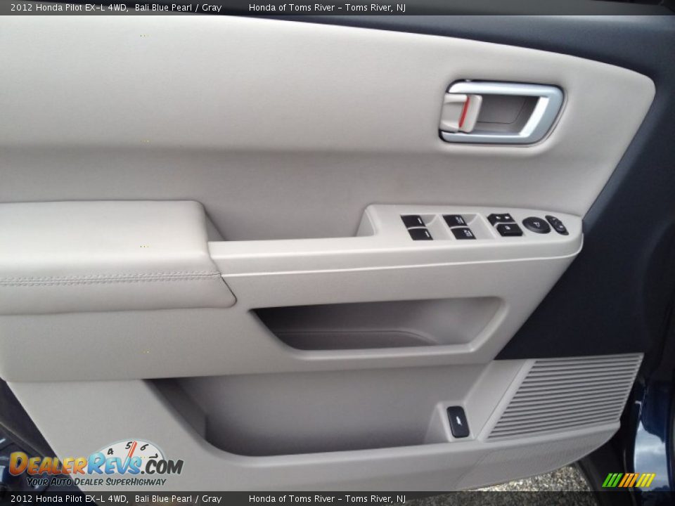 2012 Honda Pilot EX-L 4WD Bali Blue Pearl / Gray Photo #15