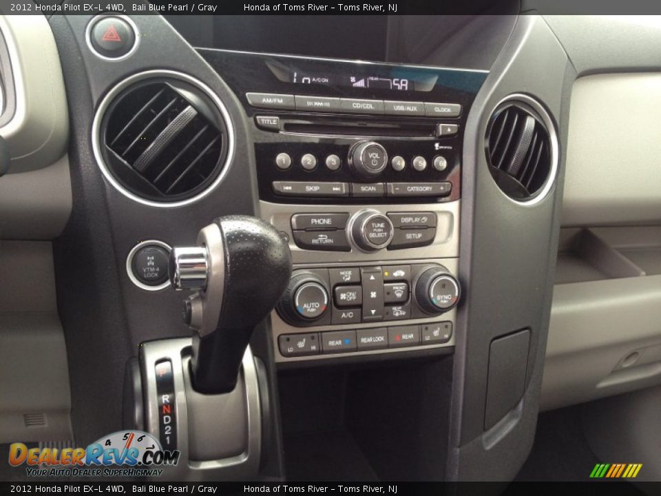 2012 Honda Pilot EX-L 4WD Bali Blue Pearl / Gray Photo #19