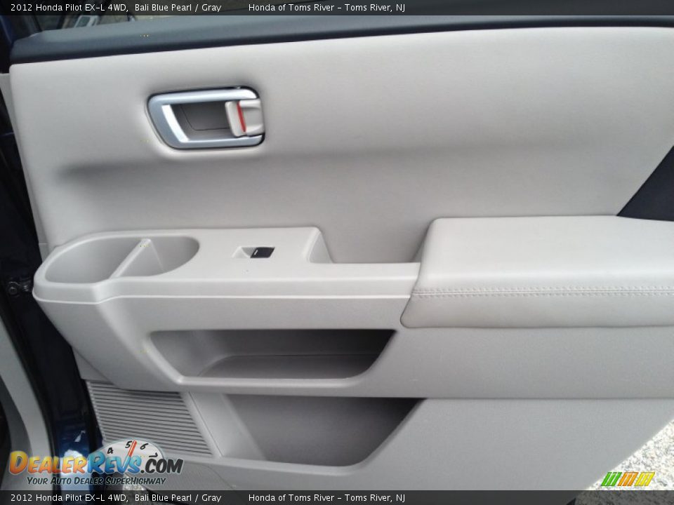 2012 Honda Pilot EX-L 4WD Bali Blue Pearl / Gray Photo #25