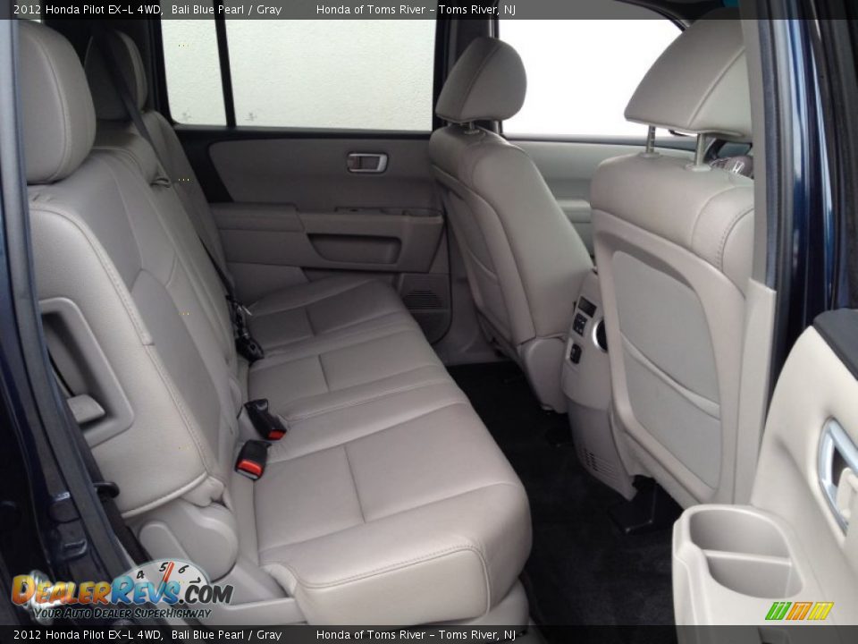 2012 Honda Pilot EX-L 4WD Bali Blue Pearl / Gray Photo #26