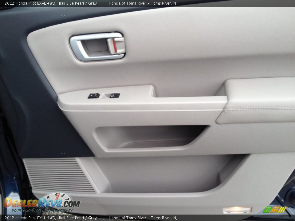 2012 Honda Pilot EX-L 4WD Bali Blue Pearl / Gray Photo #28