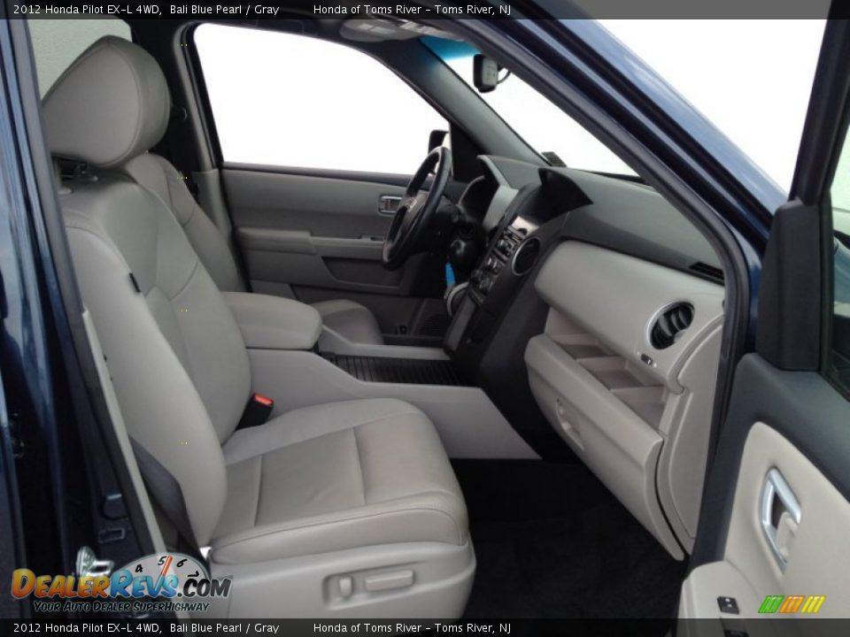 2012 Honda Pilot EX-L 4WD Bali Blue Pearl / Gray Photo #30