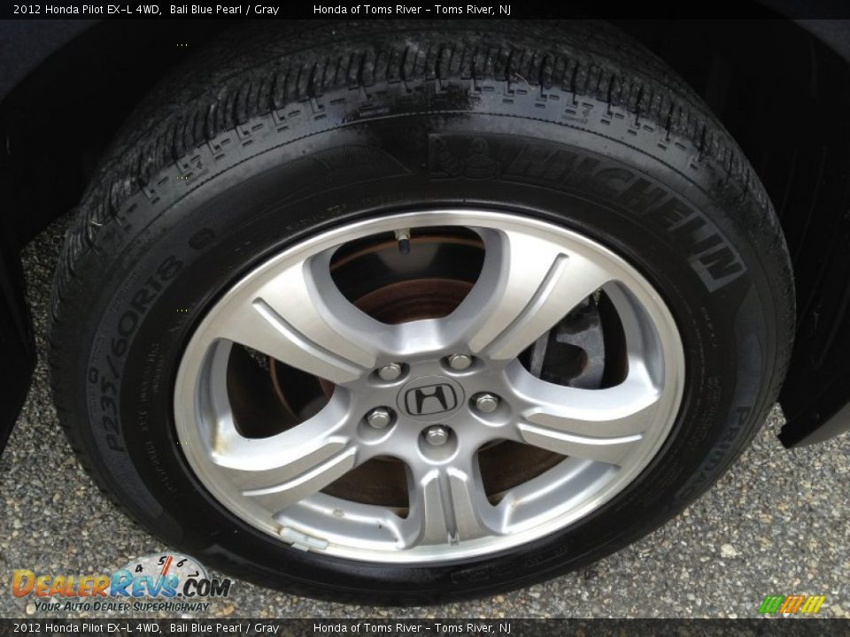 2012 Honda Pilot EX-L 4WD Bali Blue Pearl / Gray Photo #31