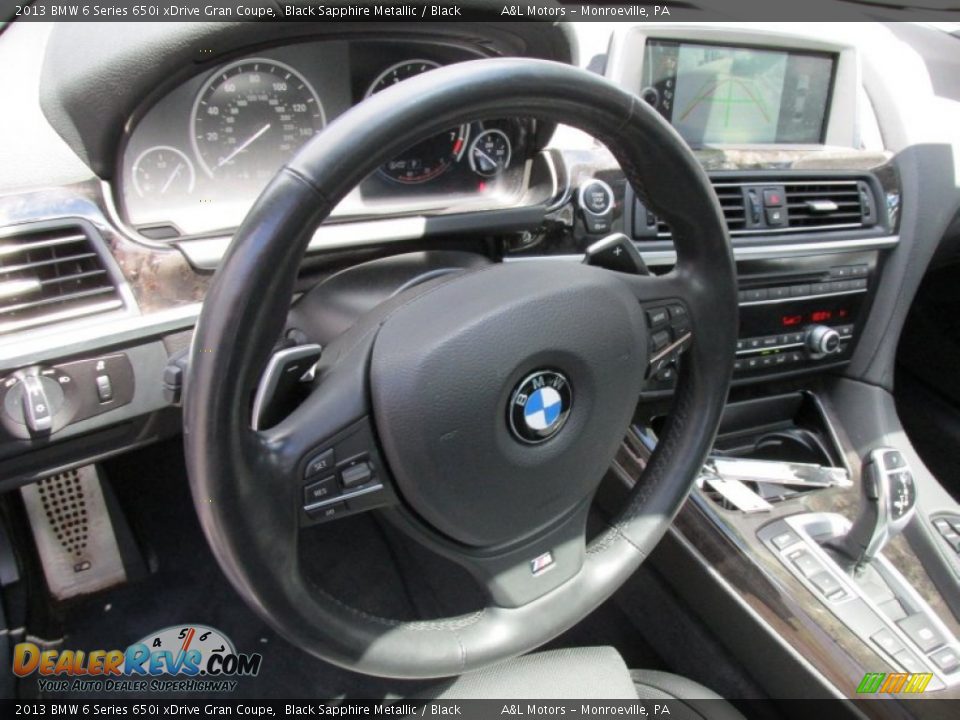 2013 BMW 6 Series 650i xDrive Gran Coupe Steering Wheel Photo #16