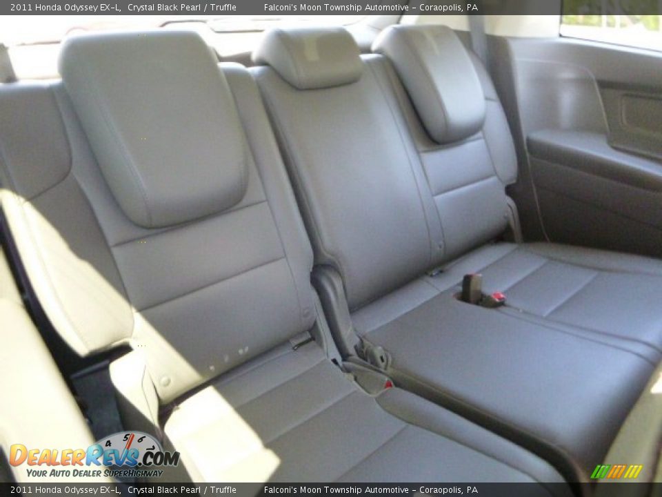 2011 Honda Odyssey EX-L Crystal Black Pearl / Truffle Photo #14