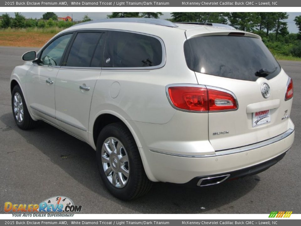 2015 Buick Enclave Premium AWD White Diamond Tricoat / Light Titanium/Dark Titanium Photo #4