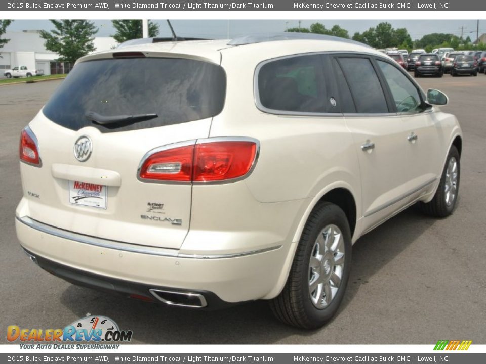 2015 Buick Enclave Premium AWD White Diamond Tricoat / Light Titanium/Dark Titanium Photo #5