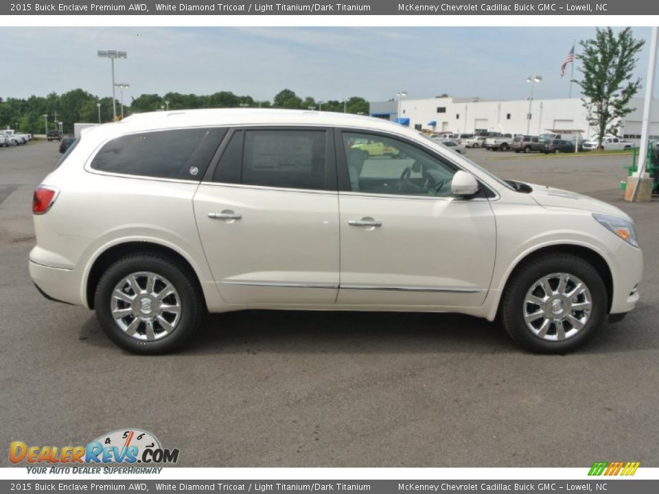 2015 Buick Enclave Premium AWD White Diamond Tricoat / Light Titanium/Dark Titanium Photo #6