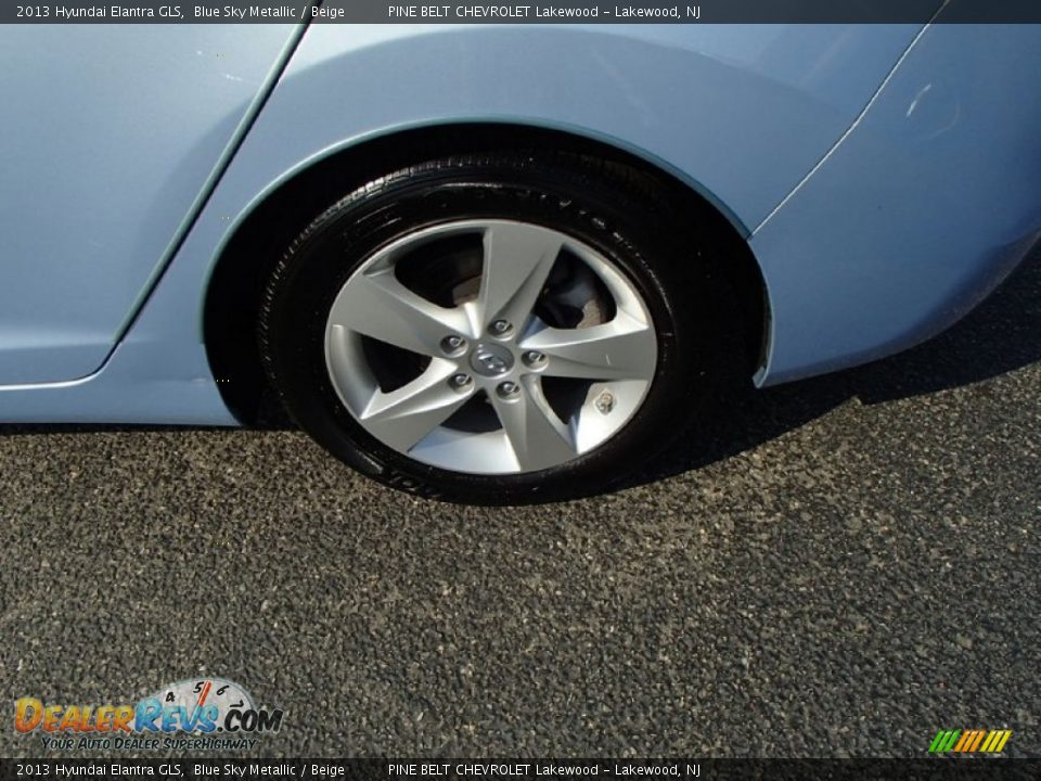 2013 Hyundai Elantra GLS Blue Sky Metallic / Beige Photo #18