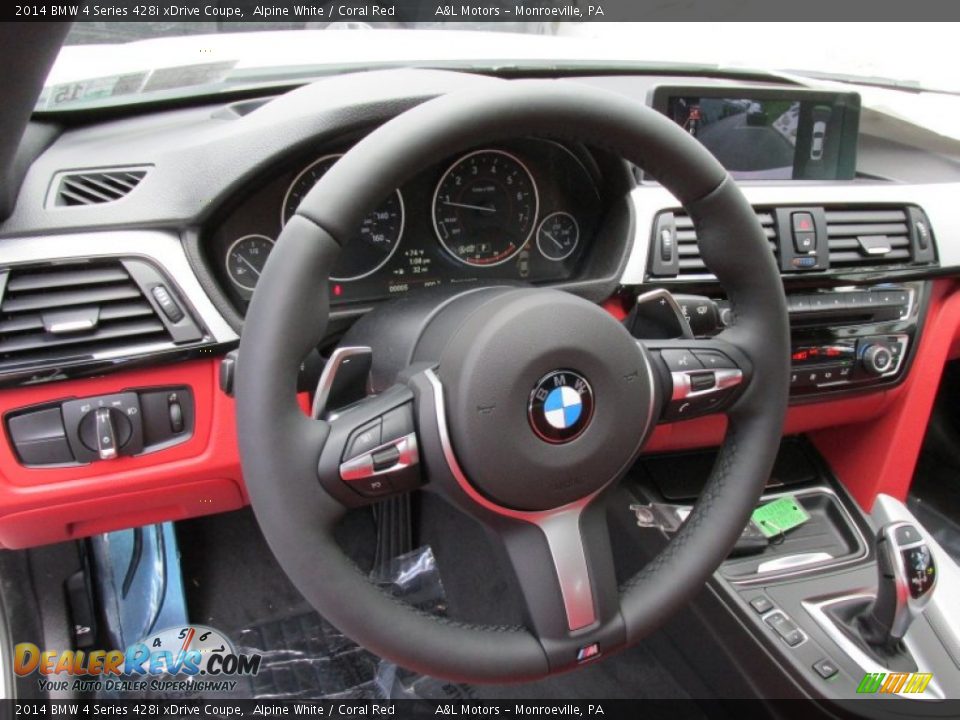 2014 BMW 4 Series 428i xDrive Coupe Steering Wheel Photo #14