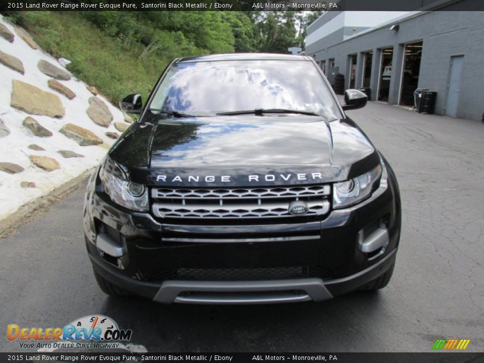 2015 Land Rover Range Rover Evoque Pure Santorini Black Metallic / Ebony Photo #8