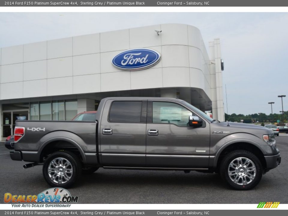 2014 Ford F150 Platinum SuperCrew 4x4 Sterling Grey / Platinum Unique Black Photo #2