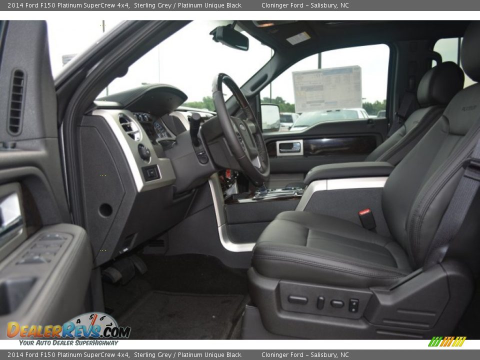 2014 Ford F150 Platinum SuperCrew 4x4 Sterling Grey / Platinum Unique Black Photo #6