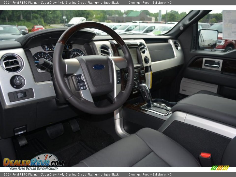 2014 Ford F150 Platinum SuperCrew 4x4 Sterling Grey / Platinum Unique Black Photo #7
