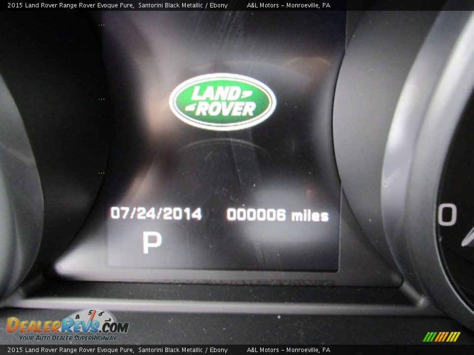 2015 Land Rover Range Rover Evoque Pure Santorini Black Metallic / Ebony Photo #20
