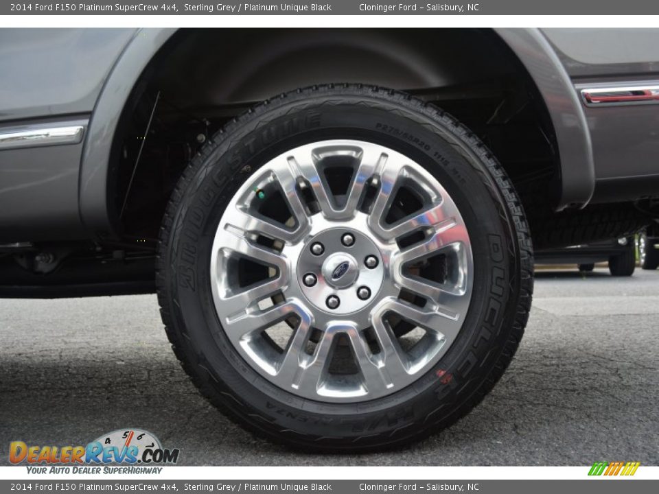 2014 Ford F150 Platinum SuperCrew 4x4 Sterling Grey / Platinum Unique Black Photo #12