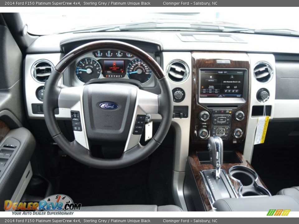 2014 Ford F150 Platinum SuperCrew 4x4 Sterling Grey / Platinum Unique Black Photo #13