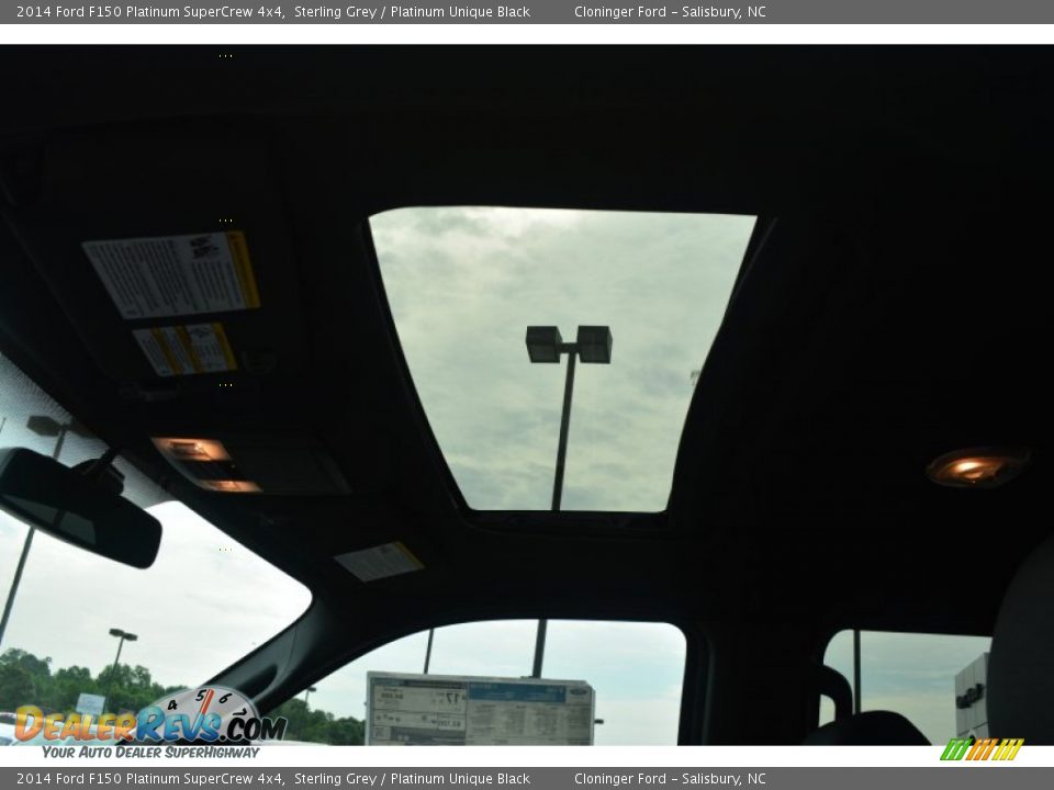 2014 Ford F150 Platinum SuperCrew 4x4 Sterling Grey / Platinum Unique Black Photo #16