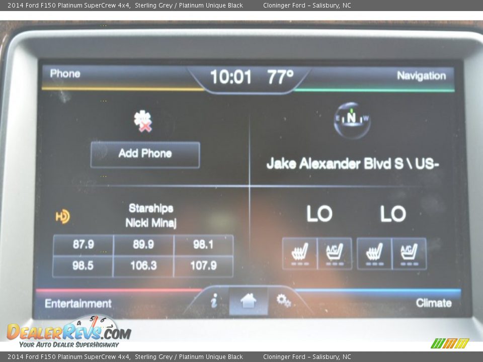 2014 Ford F150 Platinum SuperCrew 4x4 Sterling Grey / Platinum Unique Black Photo #17