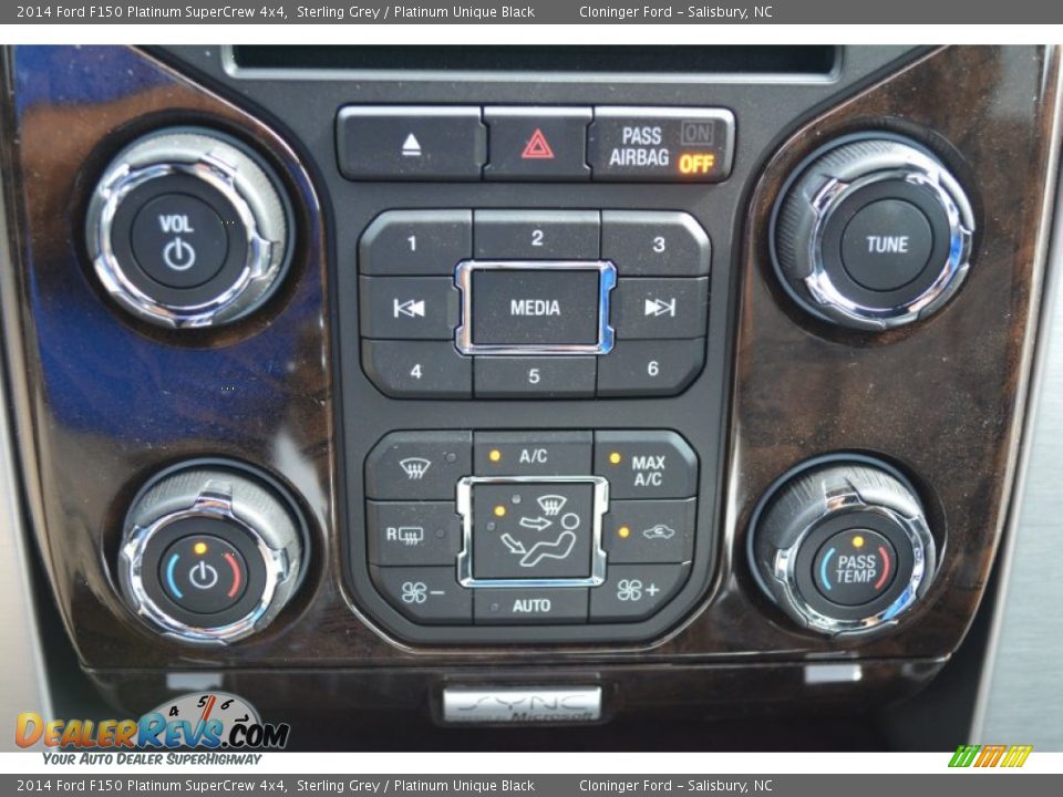 2014 Ford F150 Platinum SuperCrew 4x4 Sterling Grey / Platinum Unique Black Photo #22