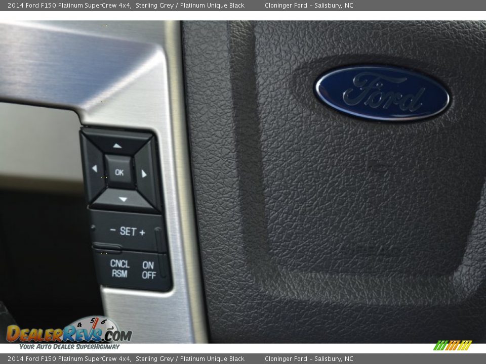2014 Ford F150 Platinum SuperCrew 4x4 Sterling Grey / Platinum Unique Black Photo #27