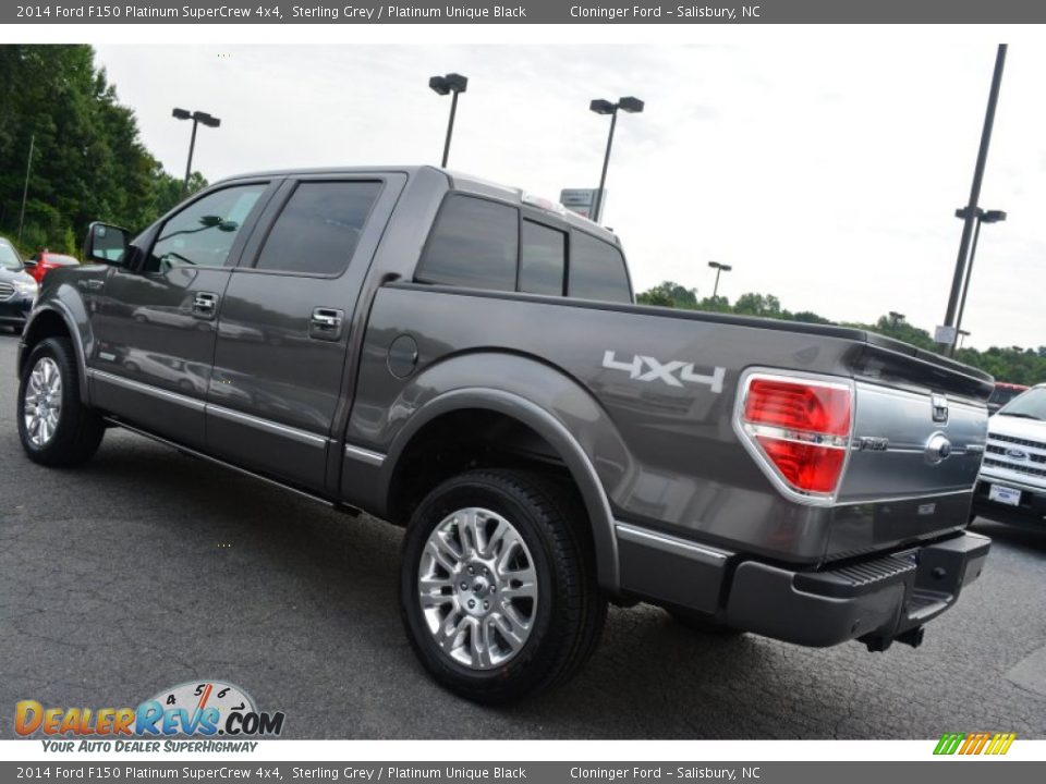 2014 Ford F150 Platinum SuperCrew 4x4 Sterling Grey / Platinum Unique Black Photo #32