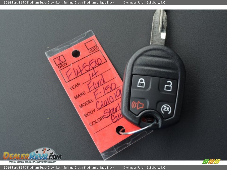 2014 Ford F150 Platinum SuperCrew 4x4 Sterling Grey / Platinum Unique Black Photo #33