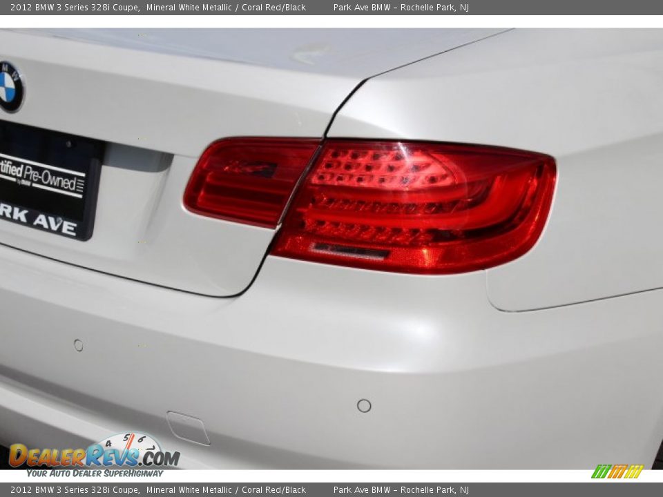 2012 BMW 3 Series 328i Coupe Mineral White Metallic / Coral Red/Black Photo #22
