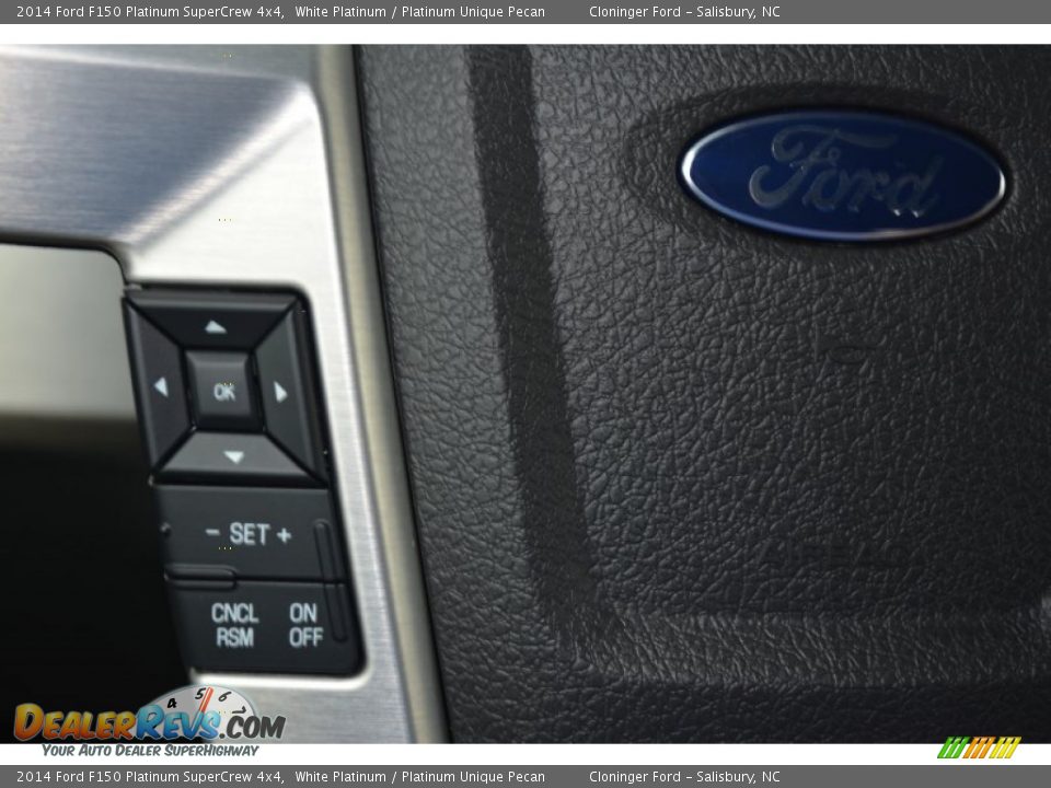 2014 Ford F150 Platinum SuperCrew 4x4 White Platinum / Platinum Unique Pecan Photo #27
