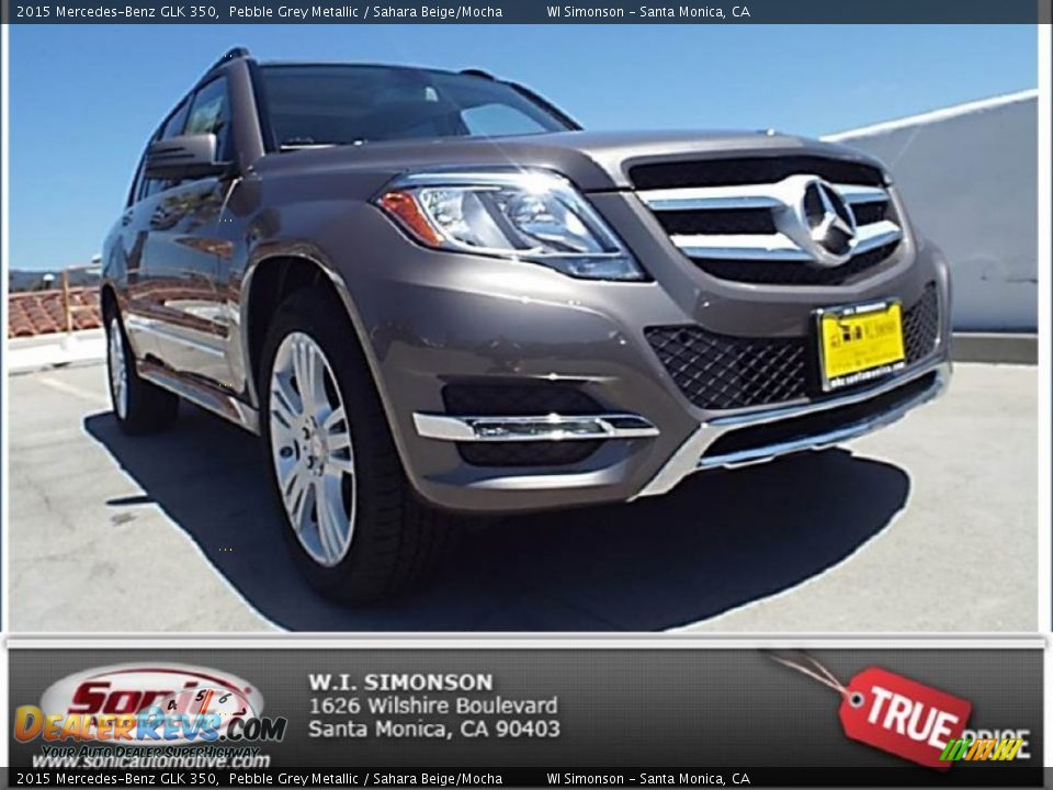 2015 Mercedes-Benz GLK 350 Pebble Grey Metallic / Sahara Beige/Mocha Photo #1