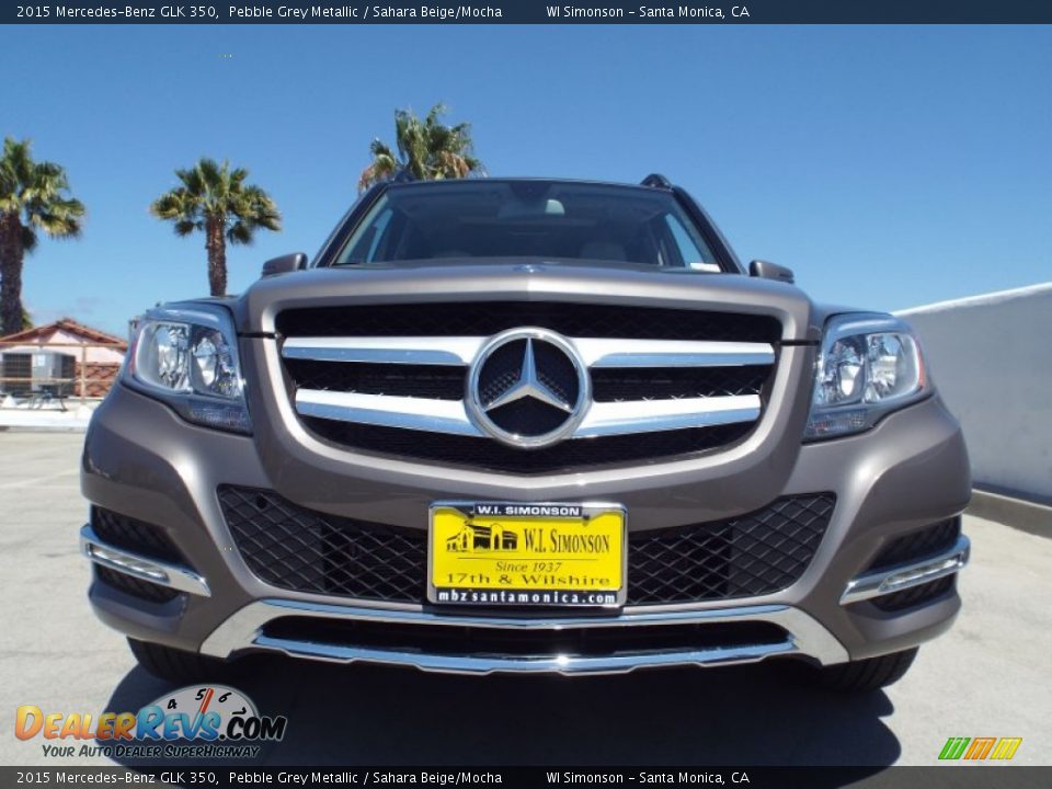 2015 Mercedes-Benz GLK 350 Pebble Grey Metallic / Sahara Beige/Mocha Photo #2