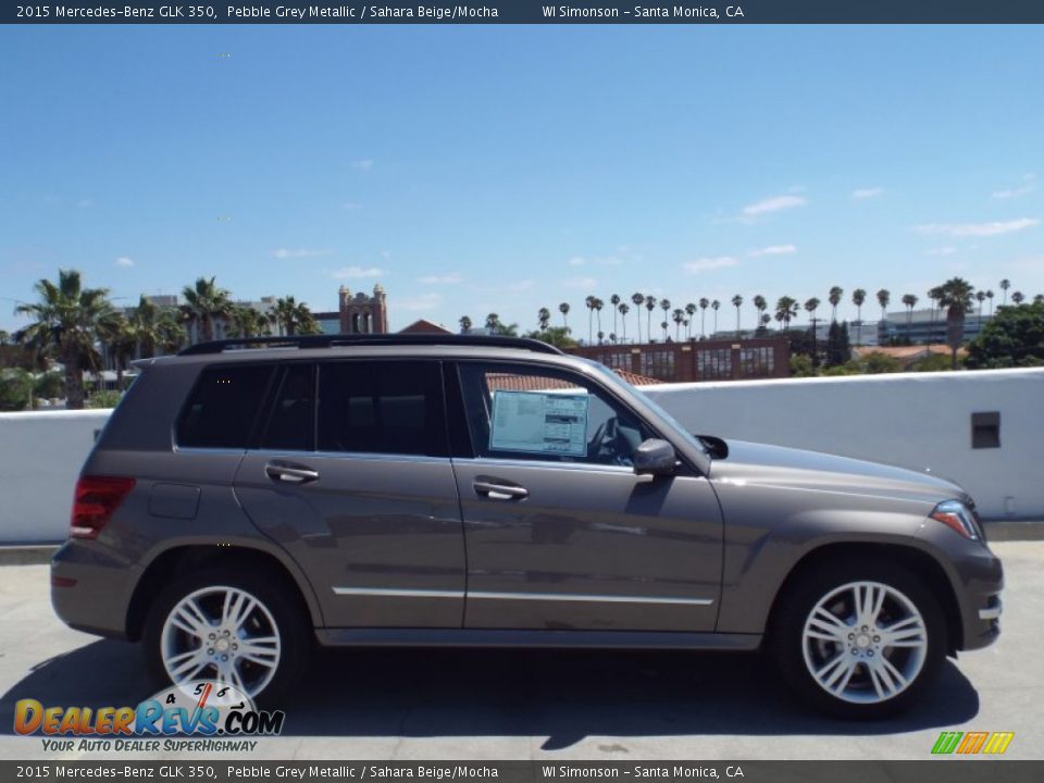 2015 Mercedes-Benz GLK 350 Pebble Grey Metallic / Sahara Beige/Mocha Photo #3