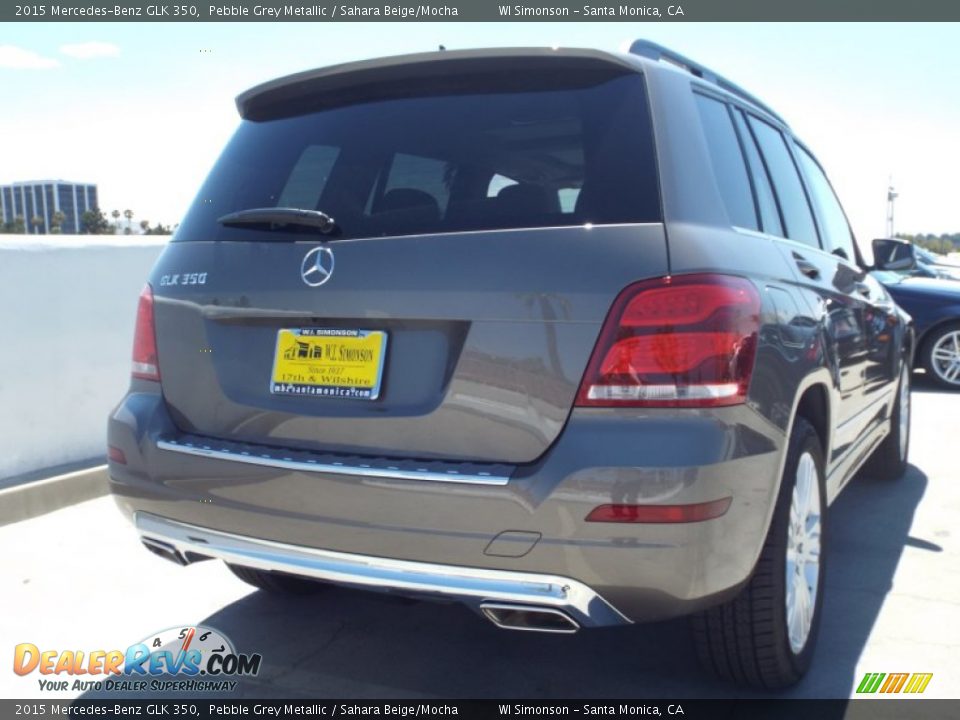 2015 Mercedes-Benz GLK 350 Pebble Grey Metallic / Sahara Beige/Mocha Photo #4