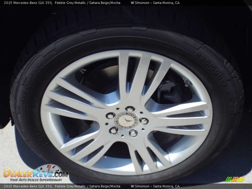 2015 Mercedes-Benz GLK 350 Pebble Grey Metallic / Sahara Beige/Mocha Photo #10