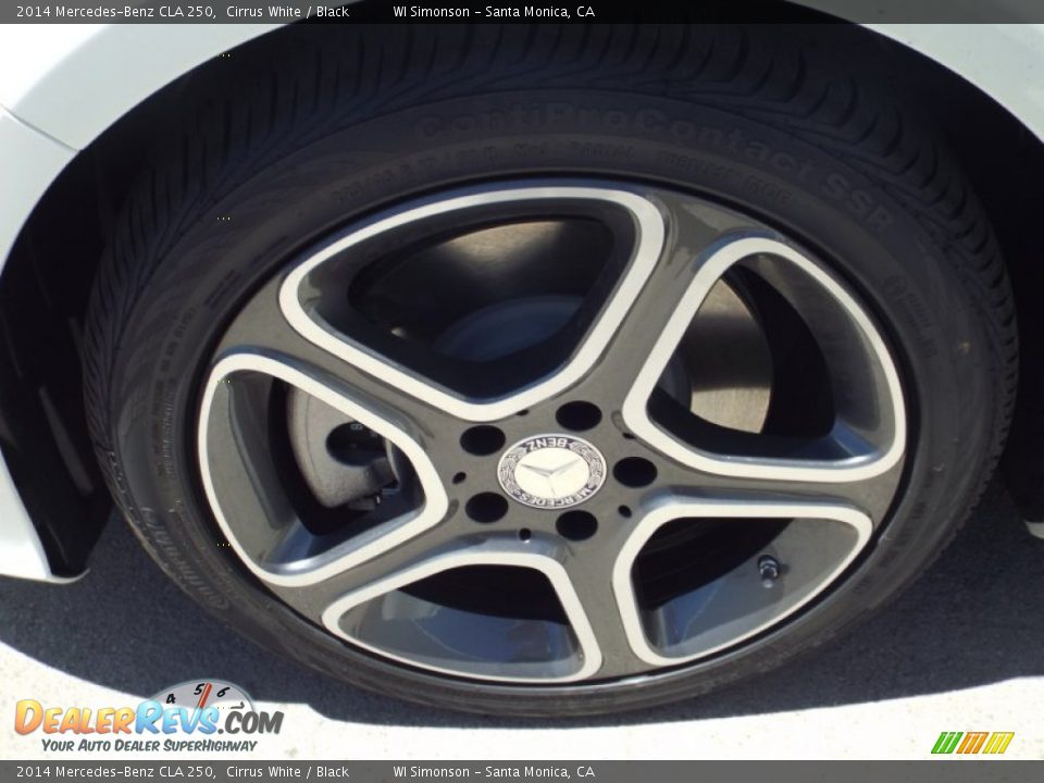 2014 Mercedes-Benz CLA 250 Cirrus White / Black Photo #10