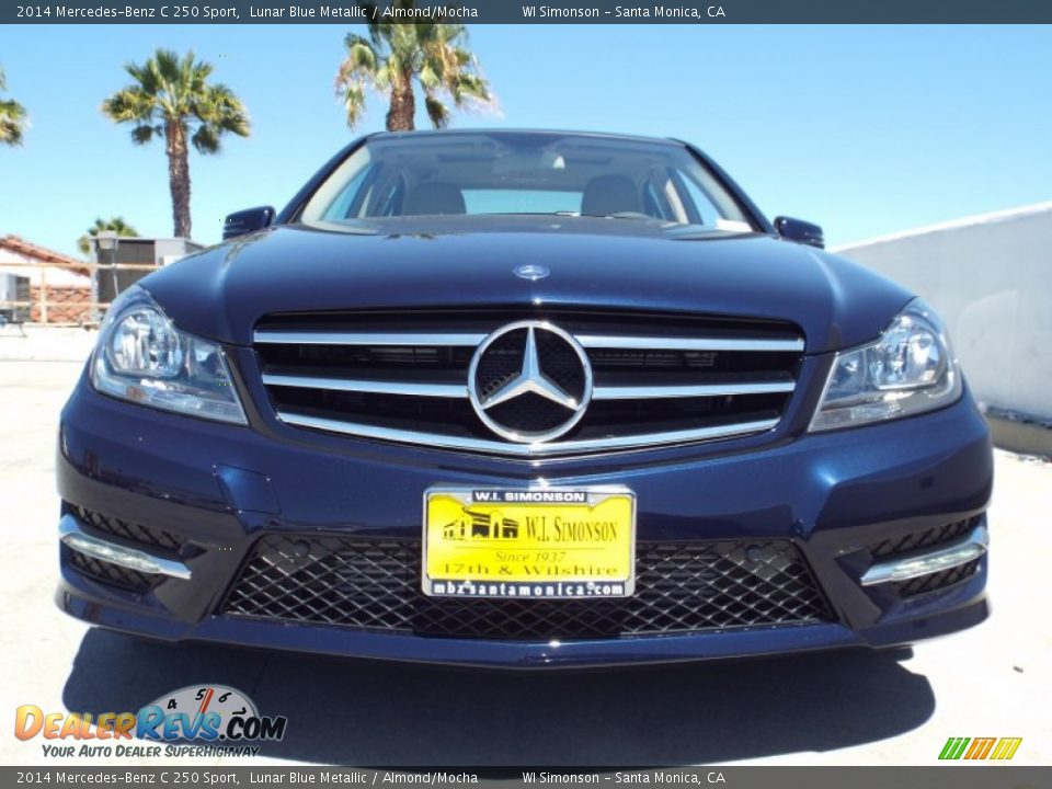 2014 Mercedes-Benz C 250 Sport Lunar Blue Metallic / Almond/Mocha Photo #2