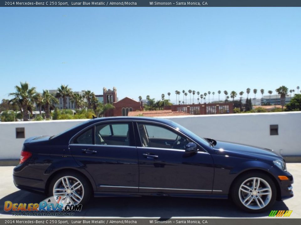 2014 Mercedes-Benz C 250 Sport Lunar Blue Metallic / Almond/Mocha Photo #3